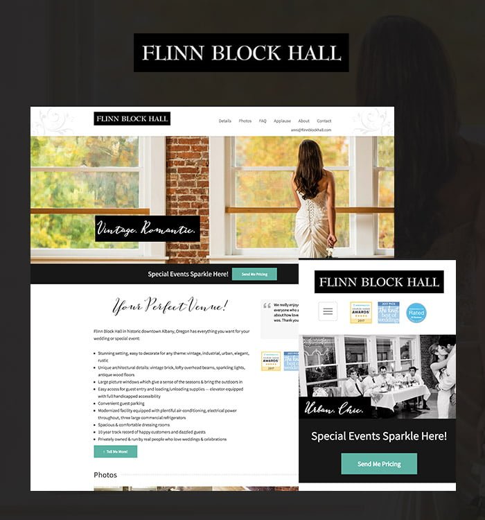 Flinn Block Hall - Abide Web Design Client